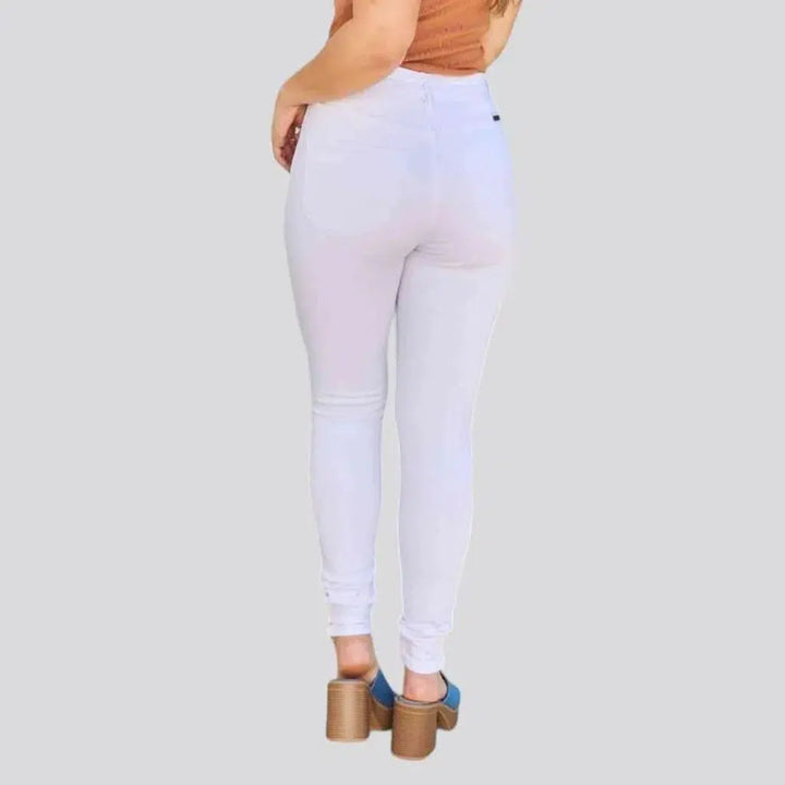 White skinny jeans
 for ladies