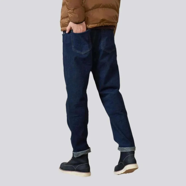 High-quality men's tapered jeans