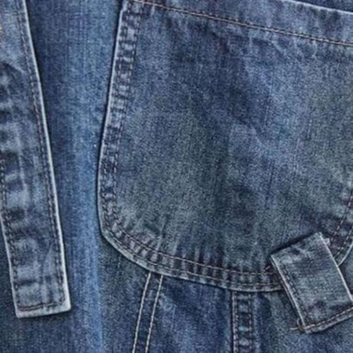 Baggy vintage women's jeans jumpsuit