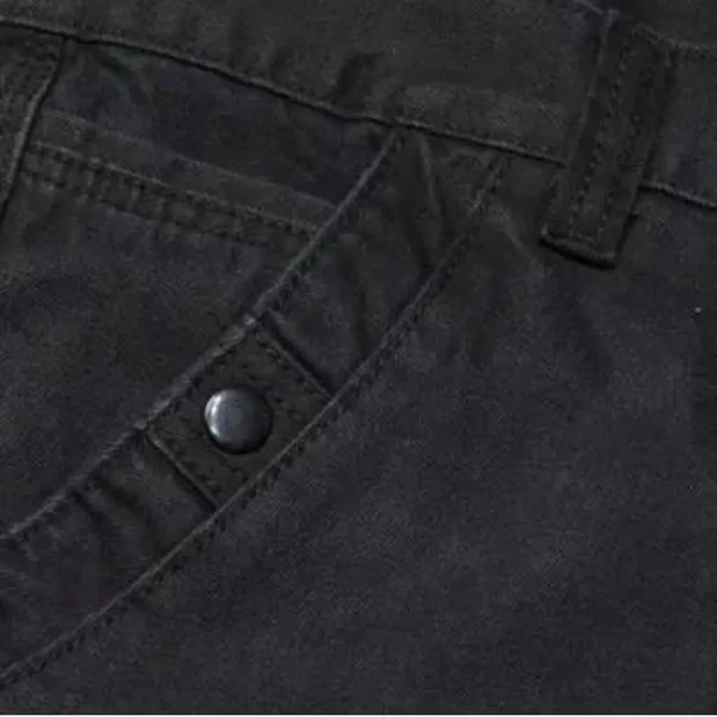 Durable stonewashed labor men's jeans