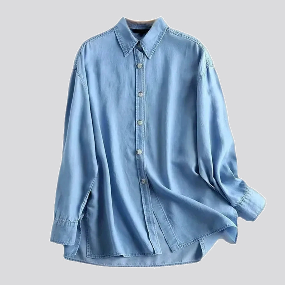 Extra-large Light Casual Denim Shirt for Women | Jeans4you.shop