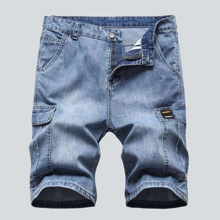 Cargo men's denim shorts