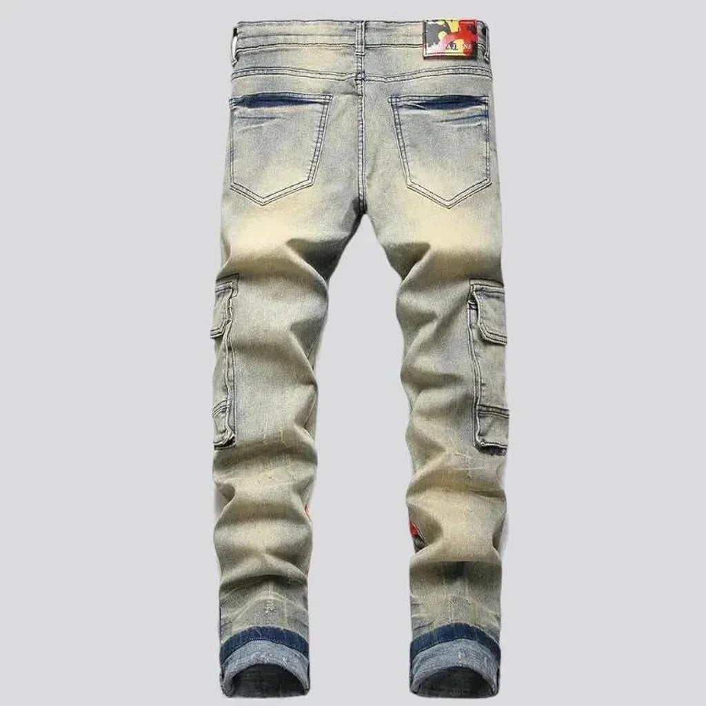 Retro men's tight jeans