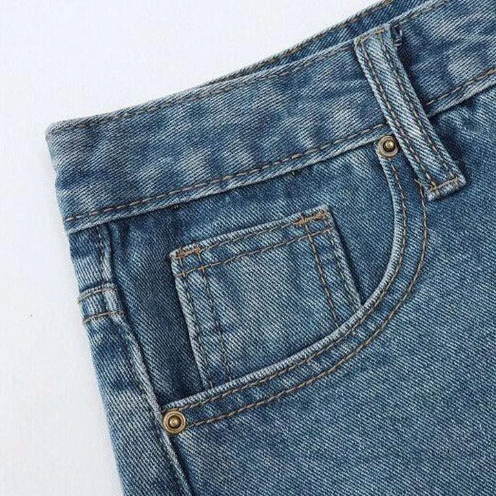 Casual long jean skirt