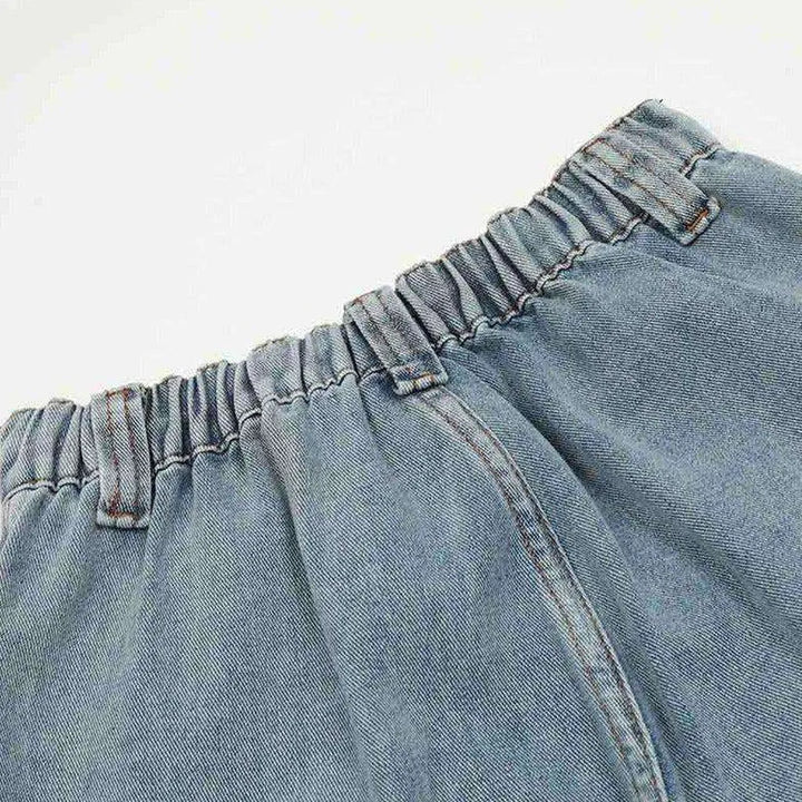 Cargo multi-pocket women's jeans