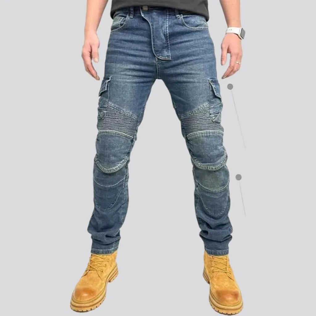 High-waist men's motorcycle jeans | Jeans4you.shop