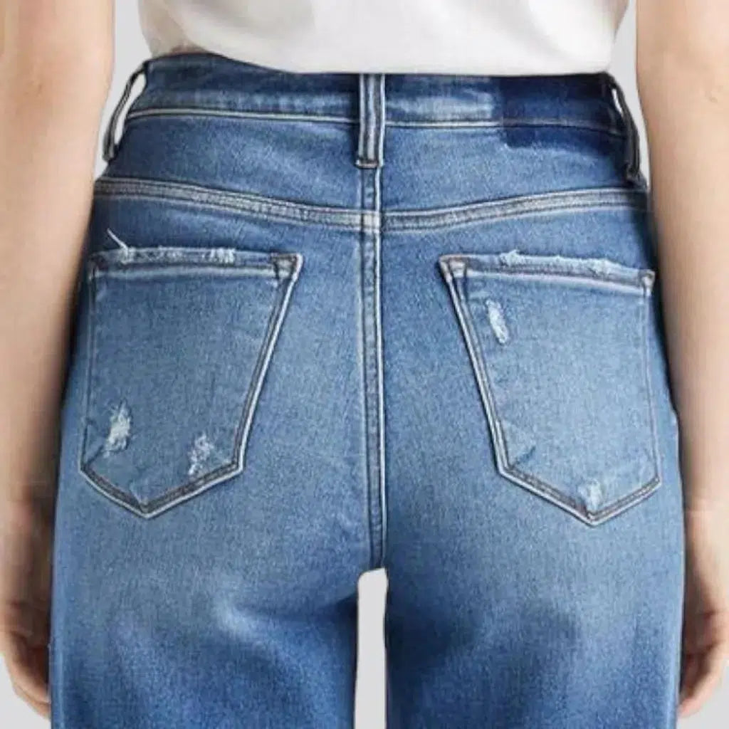 Whiskered jeans
 for women