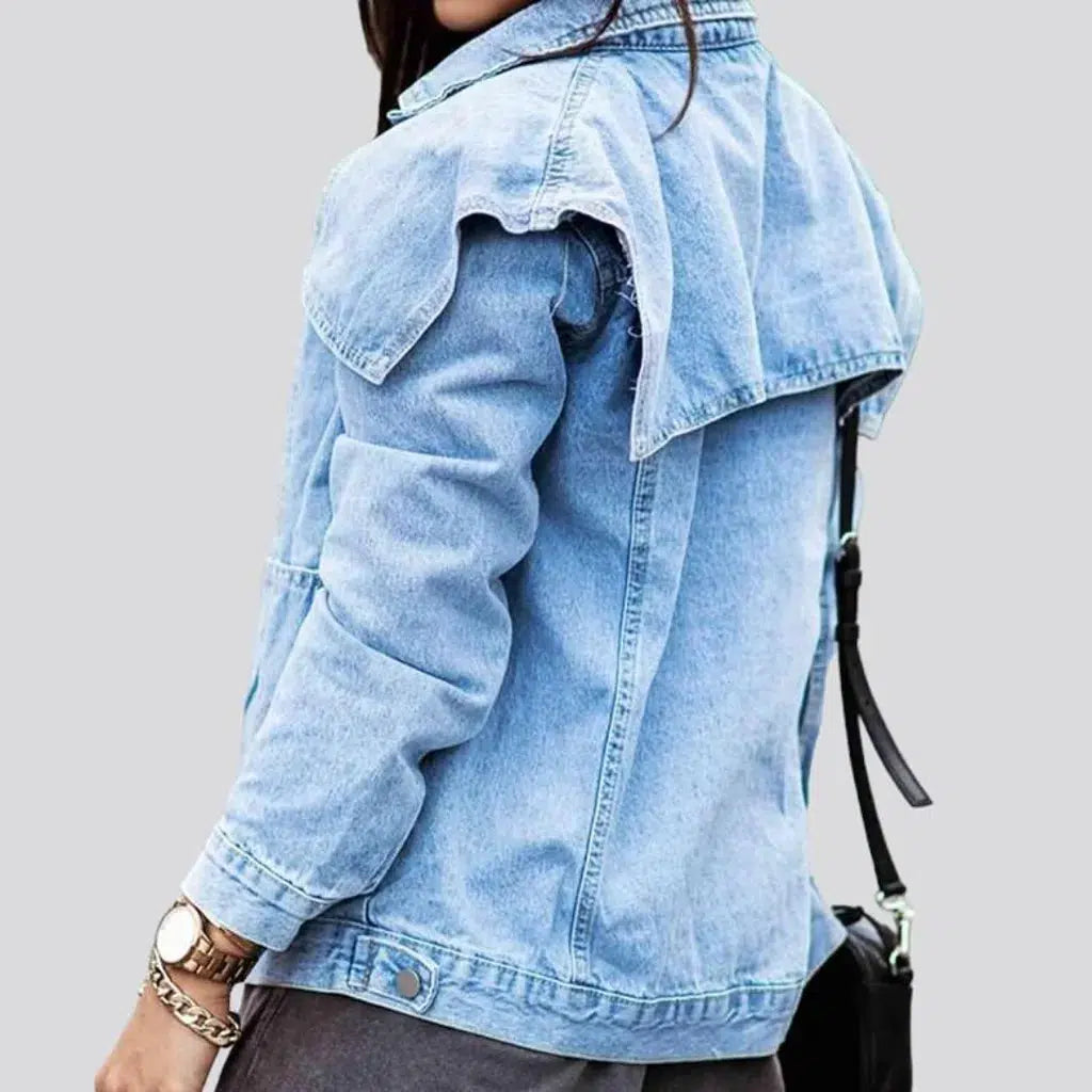 Oversized jean jacket
 for women