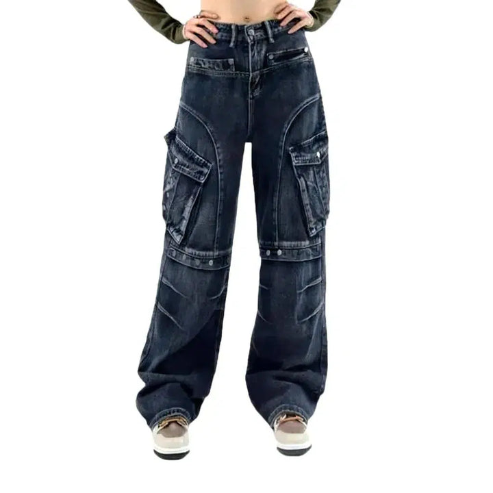 Fashion floor-length jeans
 for ladies
