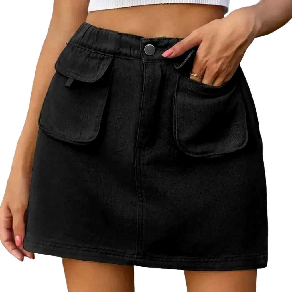 Fashion mini women's jean skirt