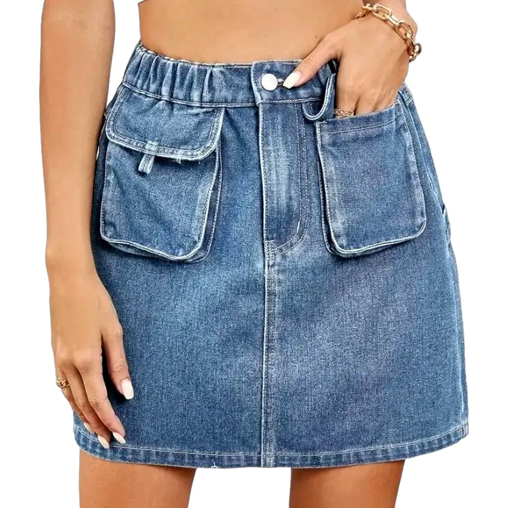 Fashion mini women's jean skirt