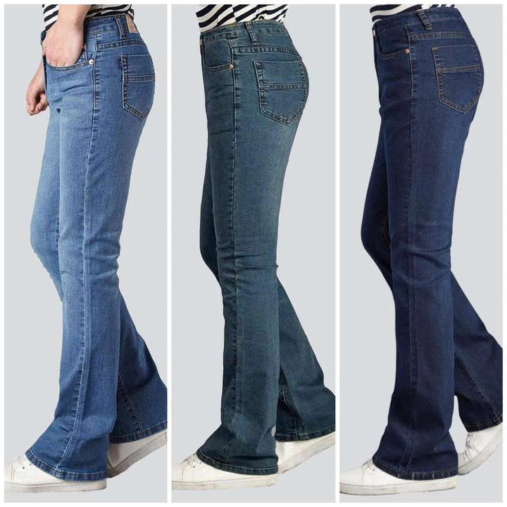 Fashionable boot cut men's jeans