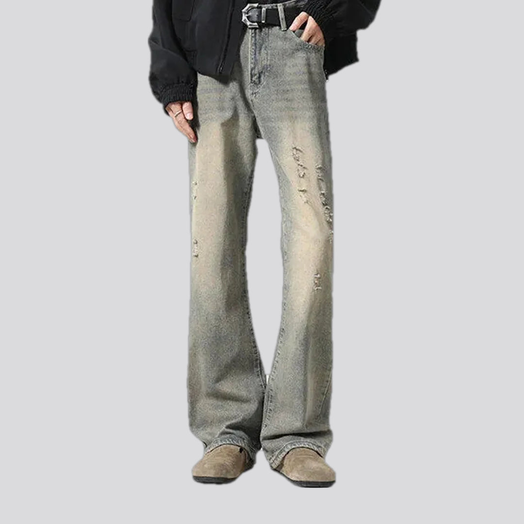 Fashionable Bootcut Distressed Men's Jeans | Jeans4you.shop