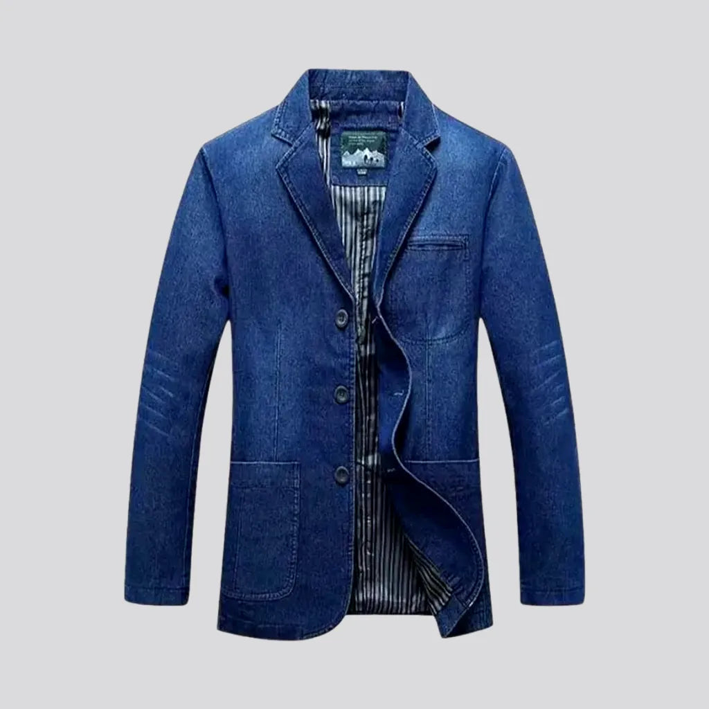 Fashionable Casual Slim Fit Men's Denim Blazer | Jeans4you.shop