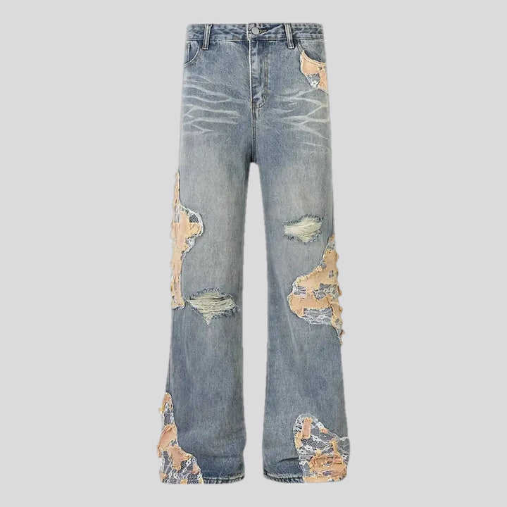 Fashionable Straight-cut Faded Men's Jeans | Jeans4you.shop