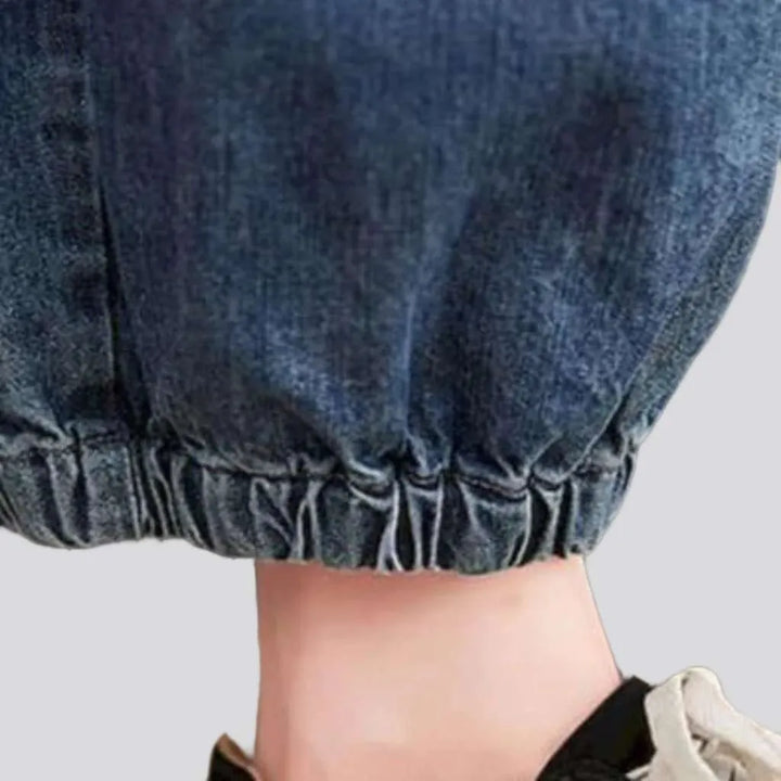 Baggy vintage women's jeans jumpsuit