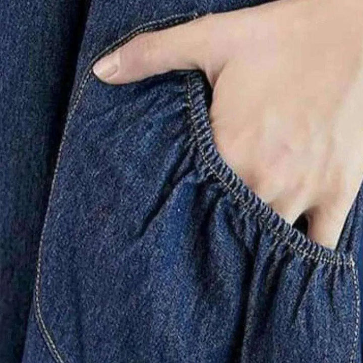 Baggy jean jumpsuit
 for women