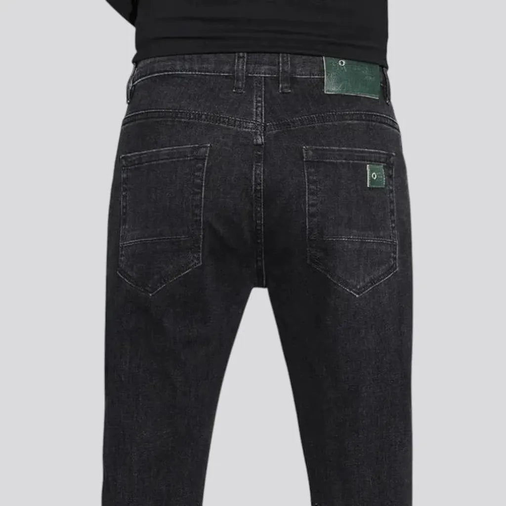 Tapered fit stretchable men's jeans