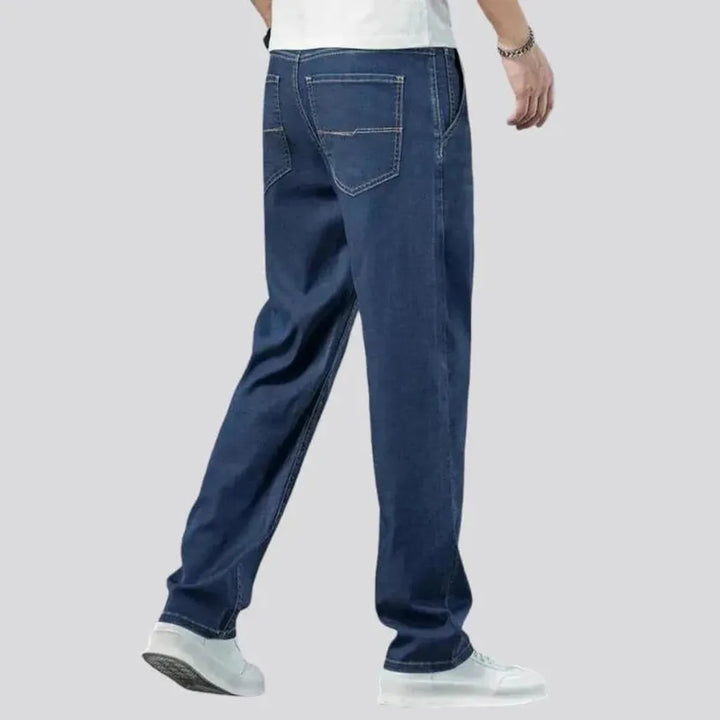 Lyocell men's stonewashed jeans