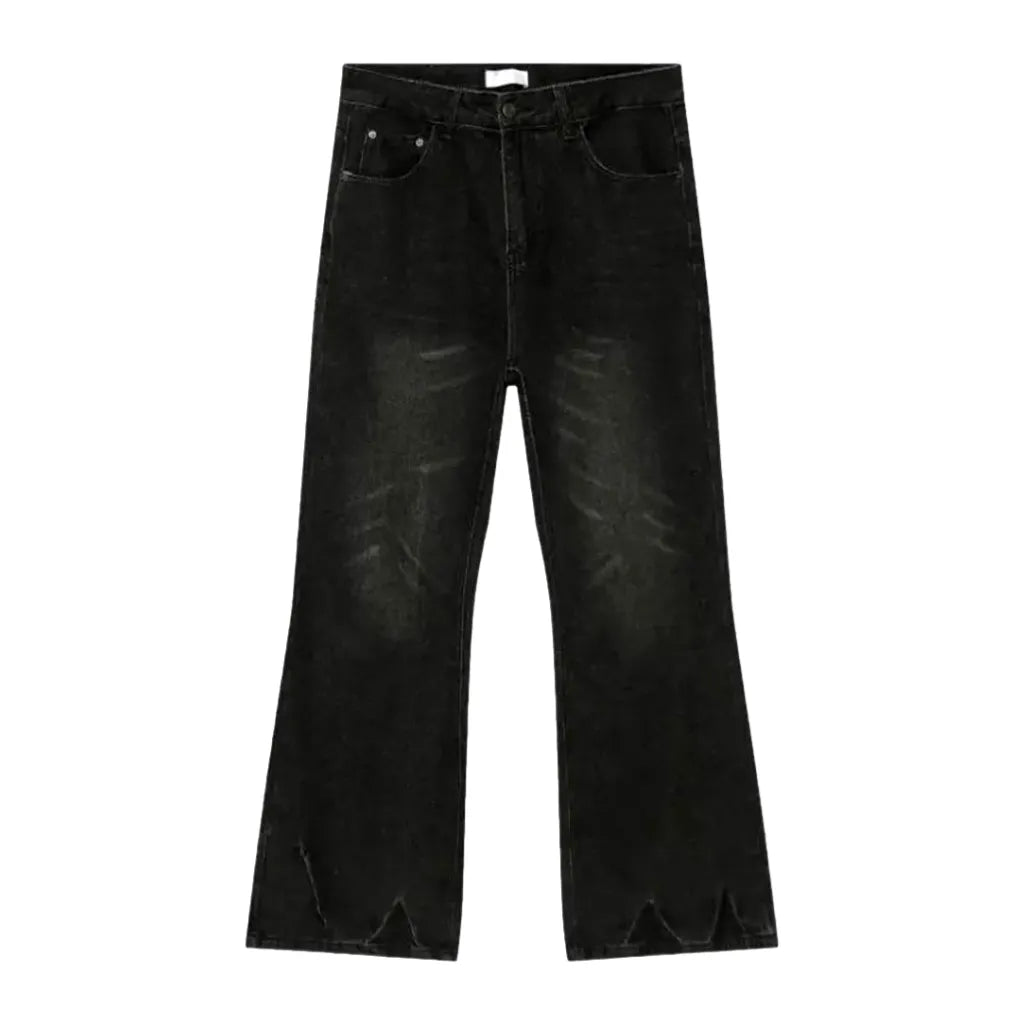 Floor-length jeans
 for men