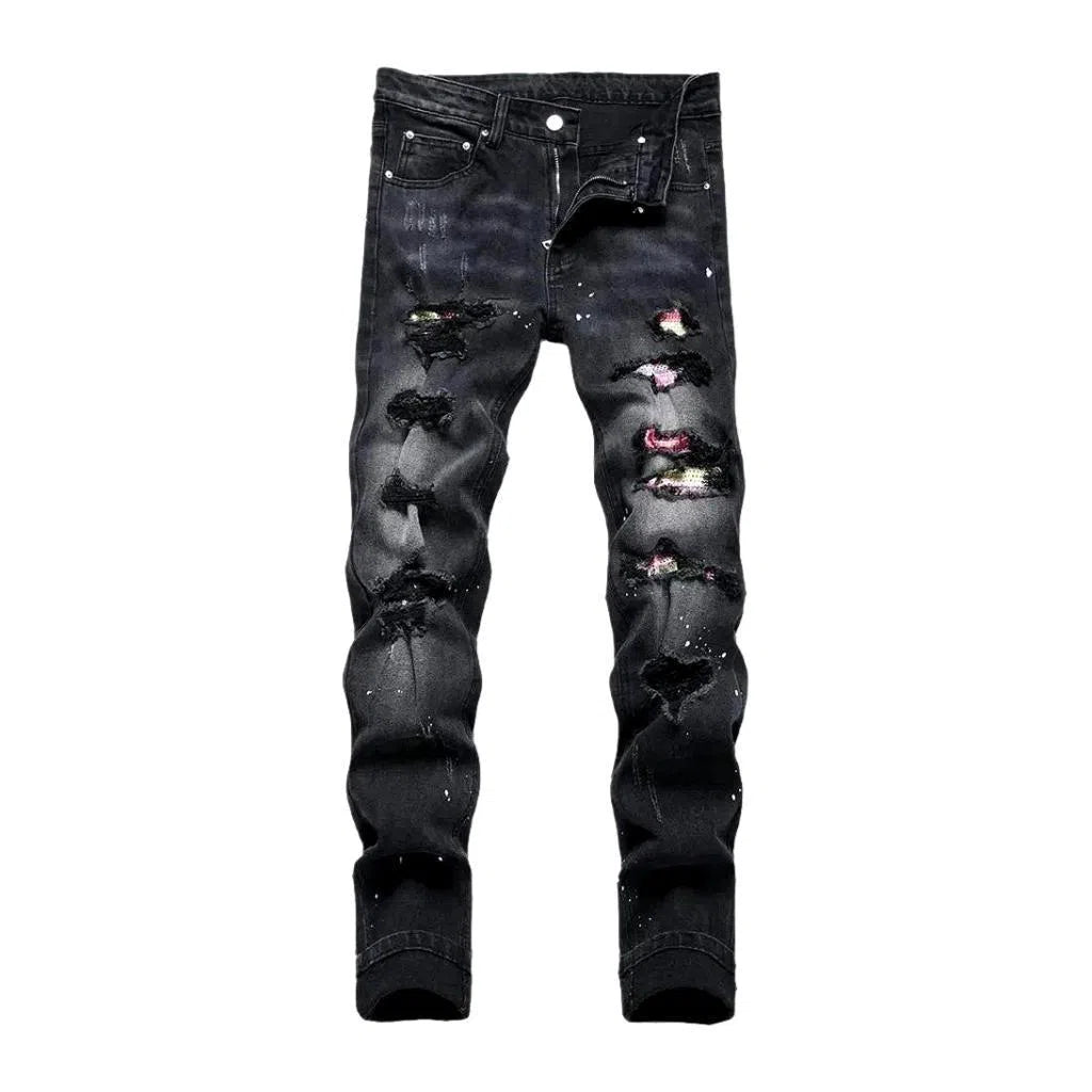 Grey men's y2k jeans