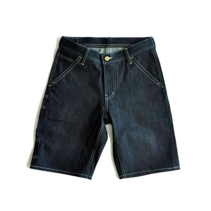 High-quality indigo jeans shorts