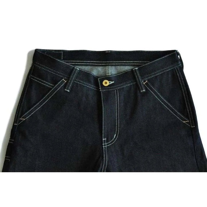 High-quality indigo jeans shorts