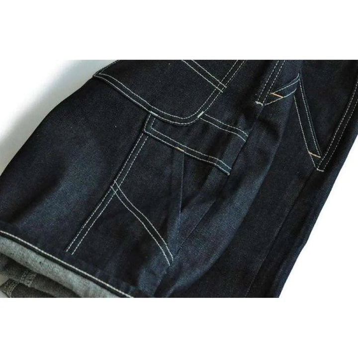 High-quality indigo jeans shorts