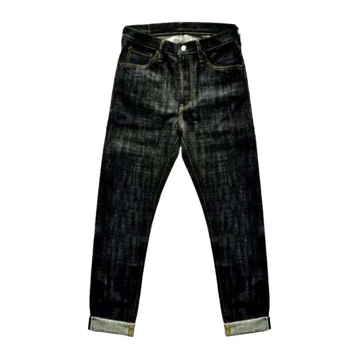 High-waist 16.5oz selvedge jeans
 for men