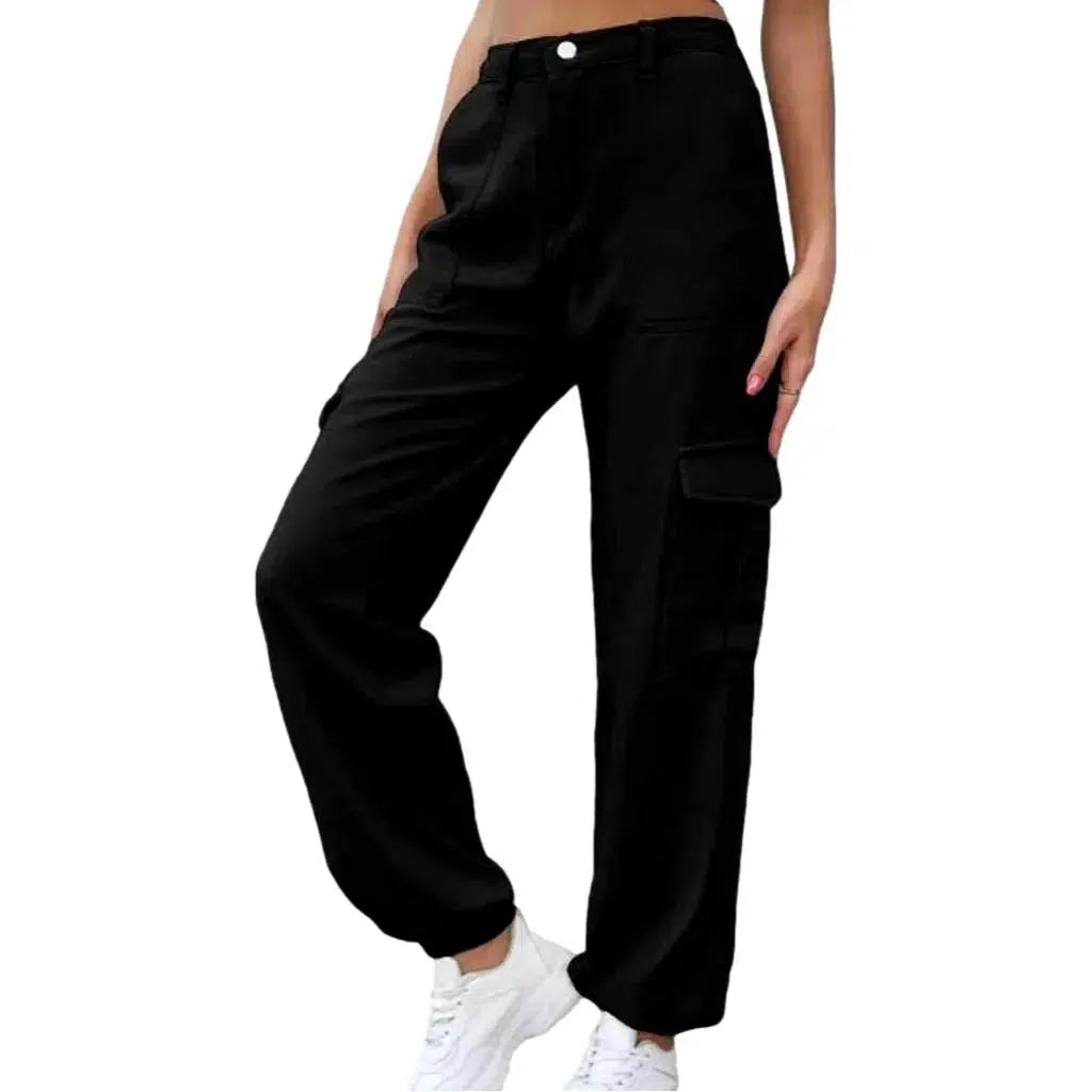 High-waist denim pants
 for women