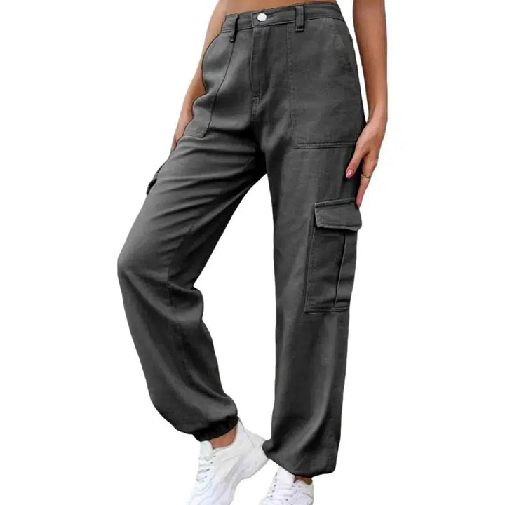 High-waist denim pants
 for women