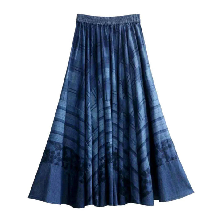 High-waist denim skirt
 for ladies