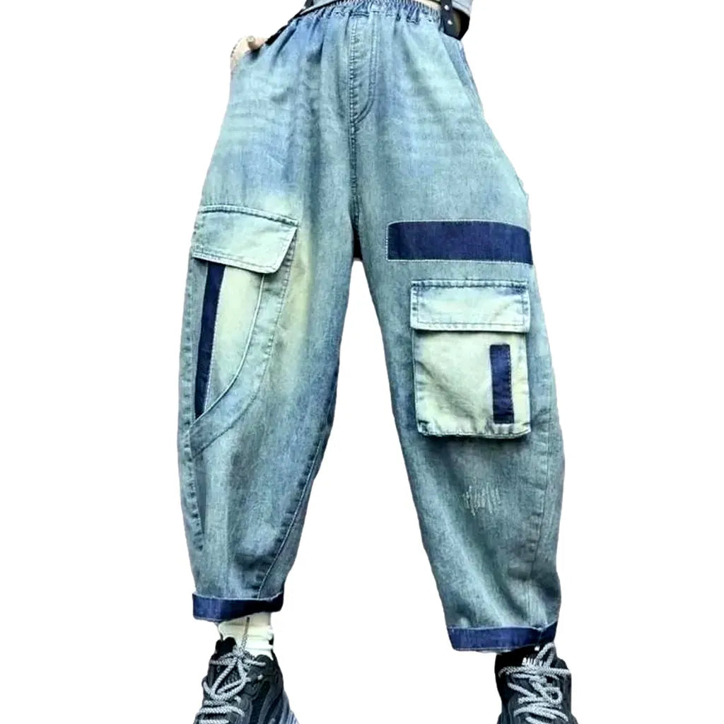 High-waist fashion jeans pants
 for ladies