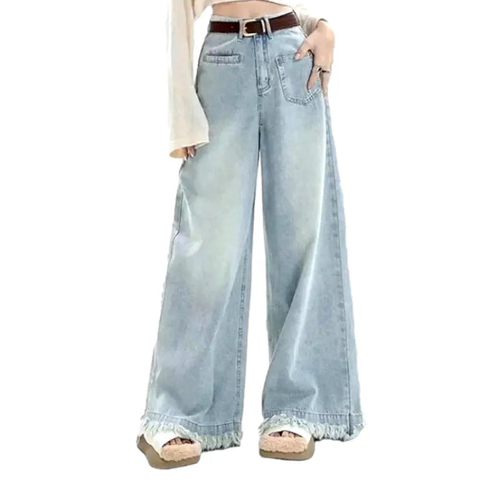 High-waist flared jeans
 for women