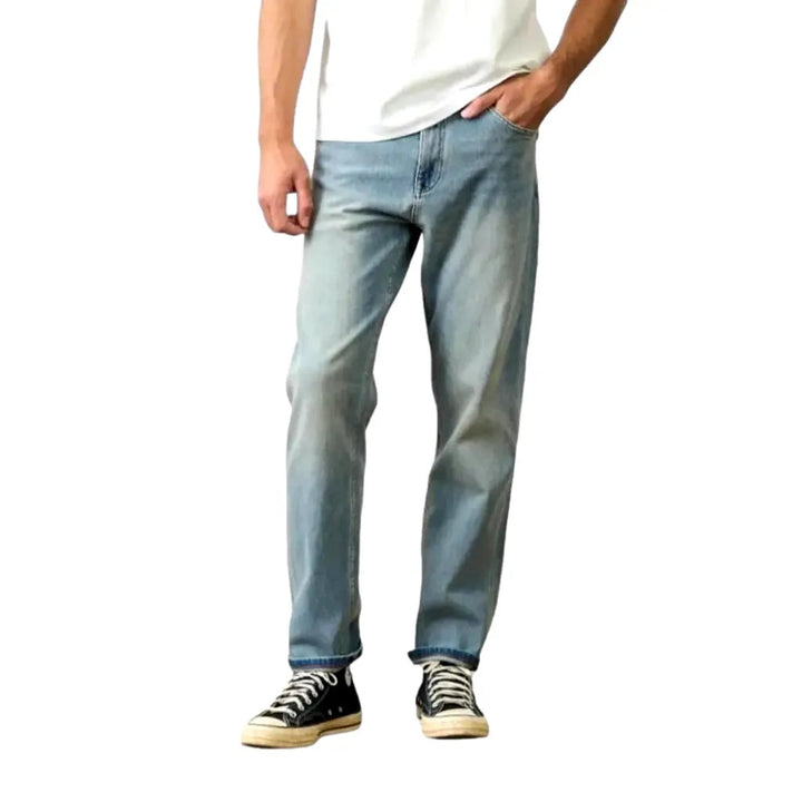 High-waist men's heavyweight jeans