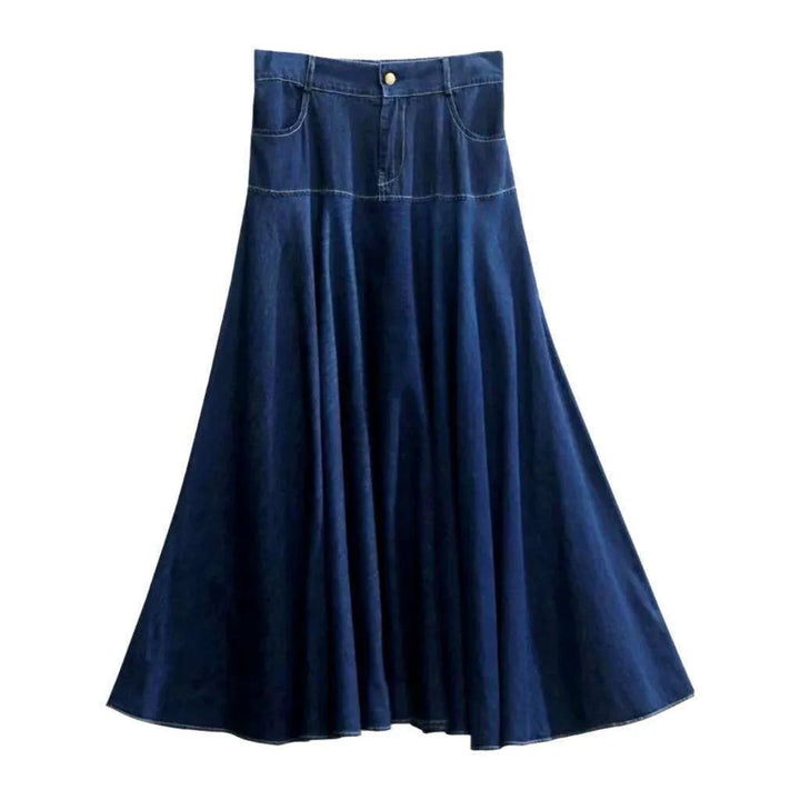 High-waist women's jeans skirt