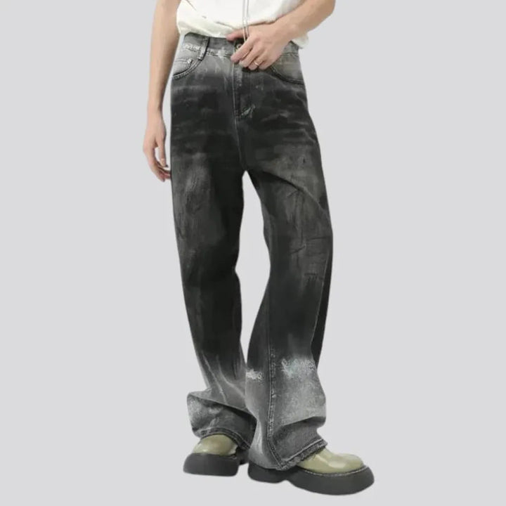 Vintage baggy two tone men's jeans