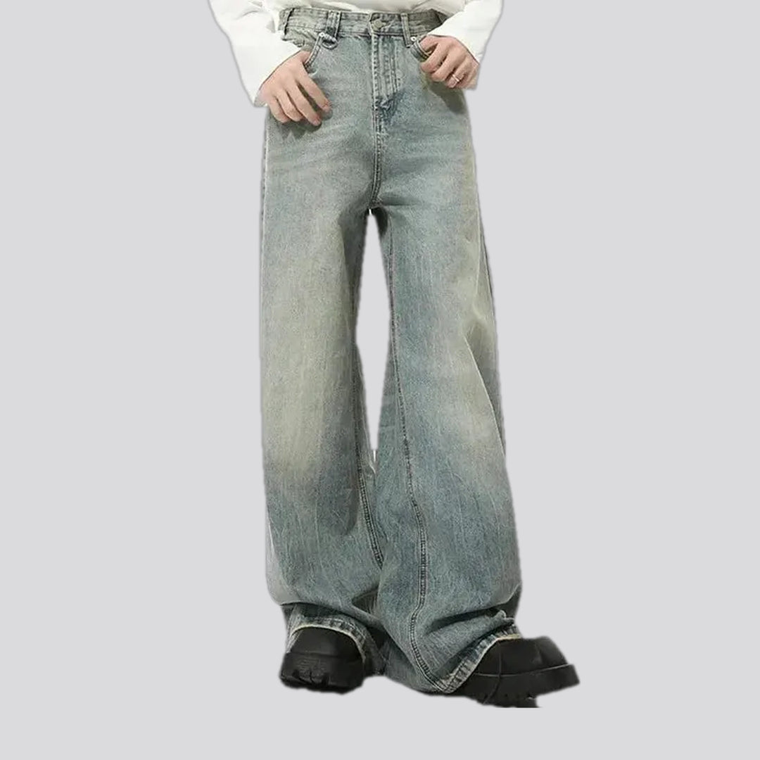 Light 90s Fashion Faded Men's Jeans | Jeans4you.shop