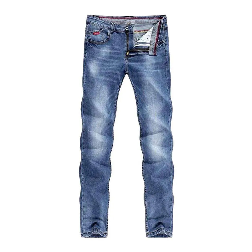 Light blue basic men's jeans