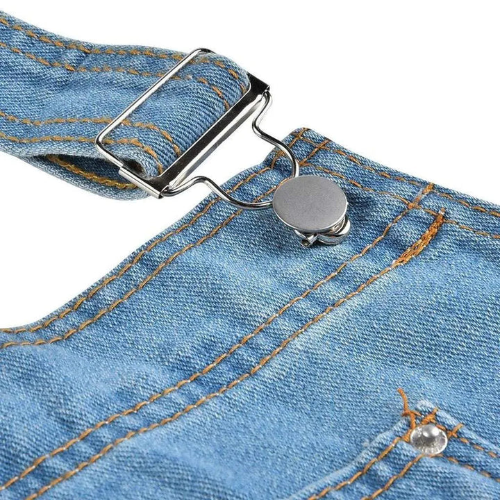 Light blue men's jeans overall