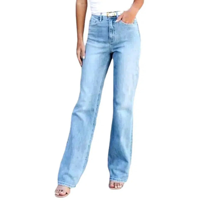 Light wash jeans
 for ladies