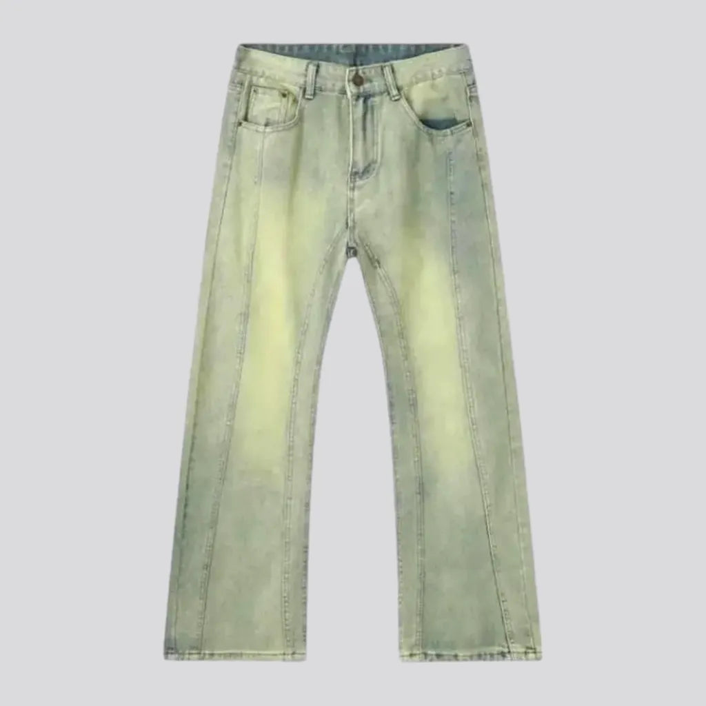 Light Wash Yellow-cast Men's Jeans | Jeans4you.shop