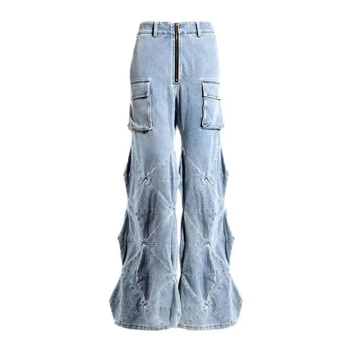 Light women's wash jeans