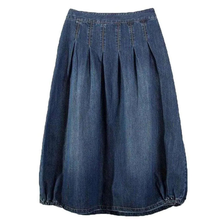 Long bubble skirt for women