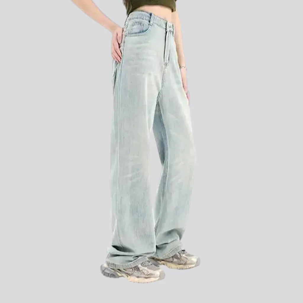 Loose Fit Aged Boho Style Women's Jeans | Jeans4you.shop