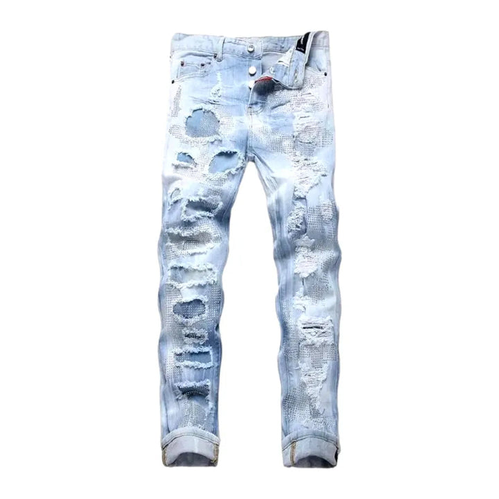 Men's cloud-wash jeans