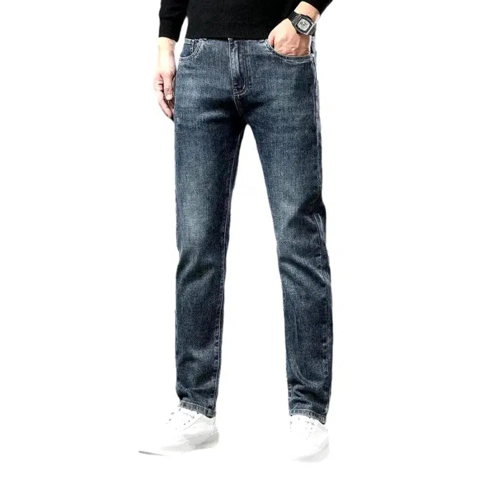 Men's furrowed jeans