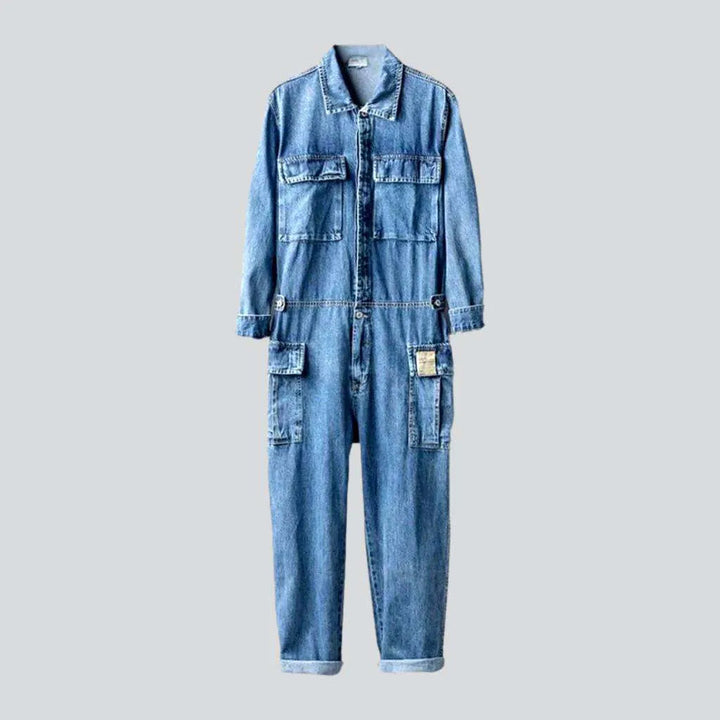 Men's stonewashed denim jumpsuit | Jeans4you.shop