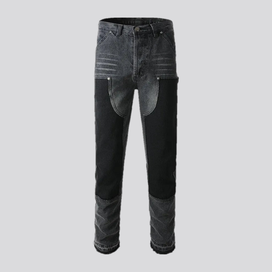 Mid Rise Retro Whiskered Jeans for Men | Jeans4you.shop