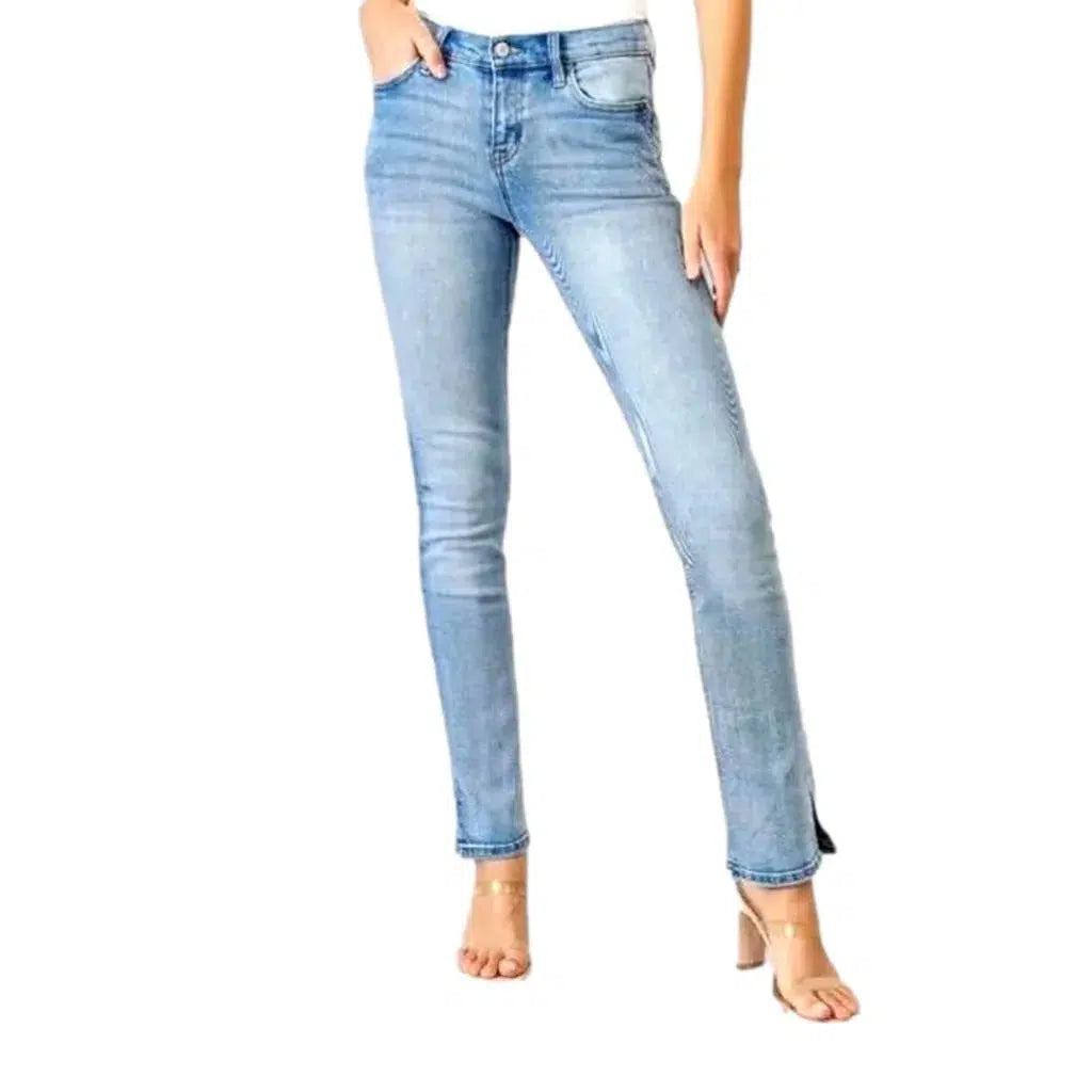 Mid-waist jeans
 for women